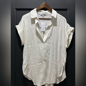 Baltic Born Cream Button-Up Blouse